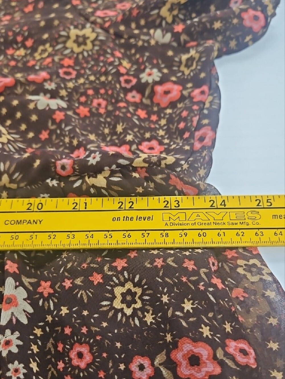 BOHEMIAN Brown Maxi Dress with Pink and Cream Floral Print - Picture 9 of 9